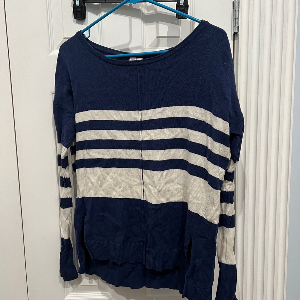 Francesca’s, sweater, navy, size large